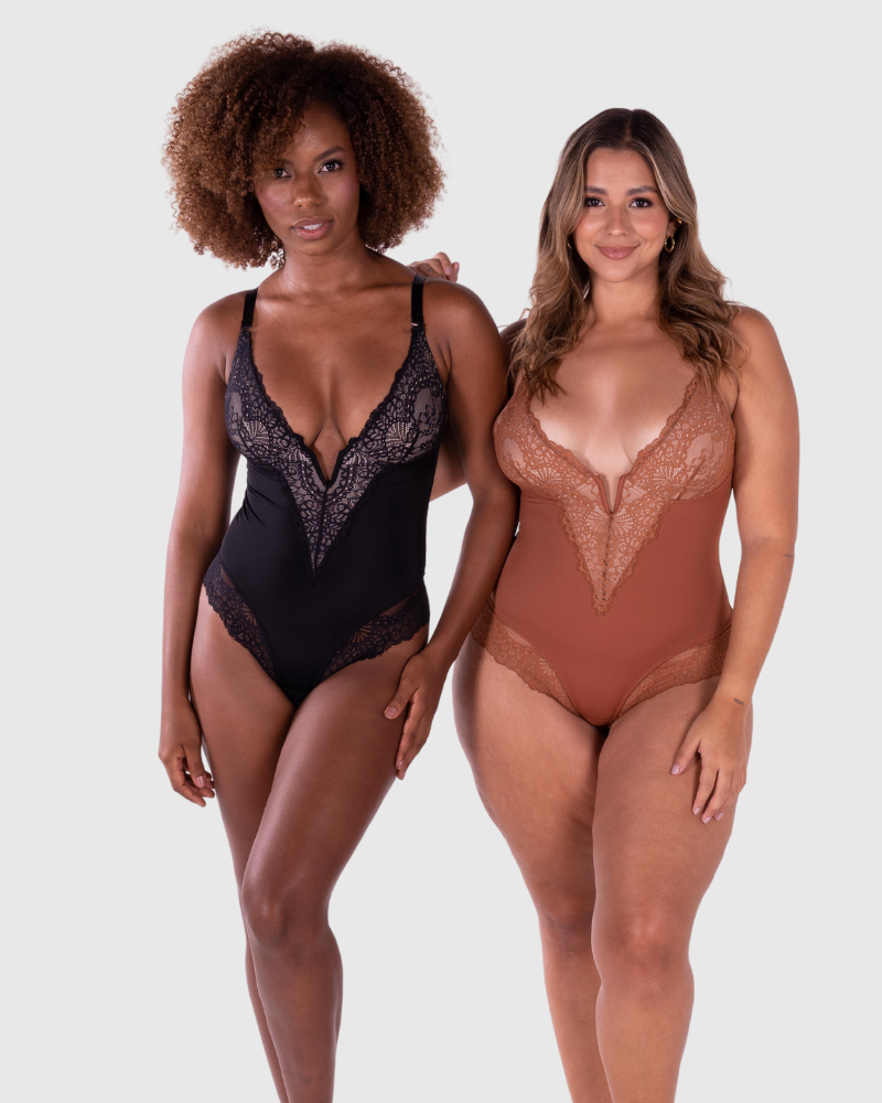 Body à Décolleté en V Plongeant