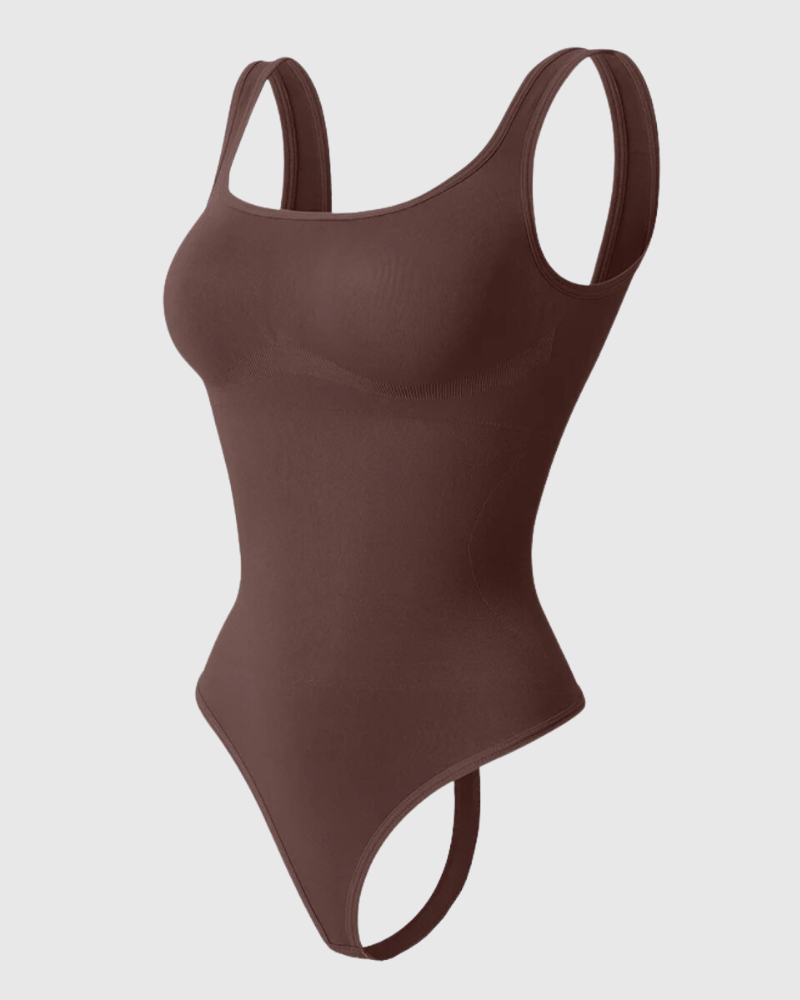 Body sculptant à encolure carrée