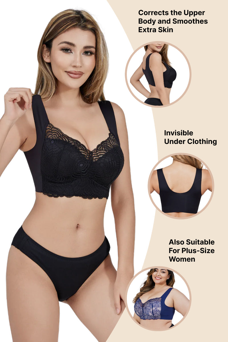 Soutien-gorge push-up en dentelle sans coutures