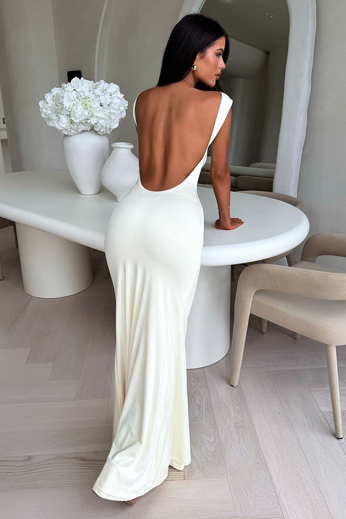 Elai Open Back Maxi Dress - Amarillo