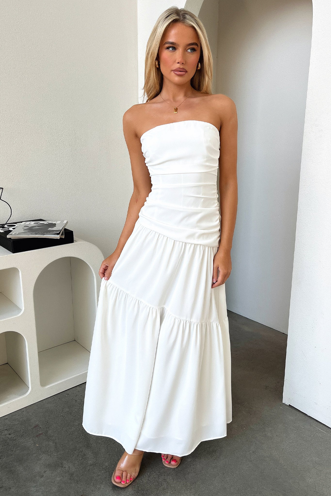 Charlotte Maxi Dress - Blanco