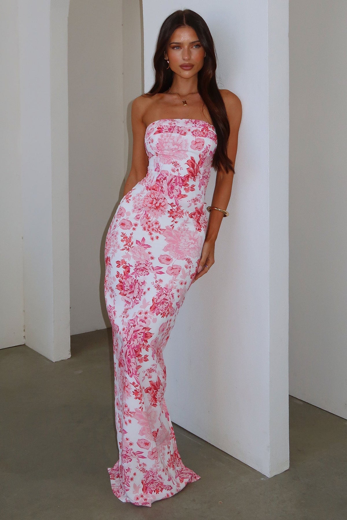 Charms Maxi Dress - Floral Rosa