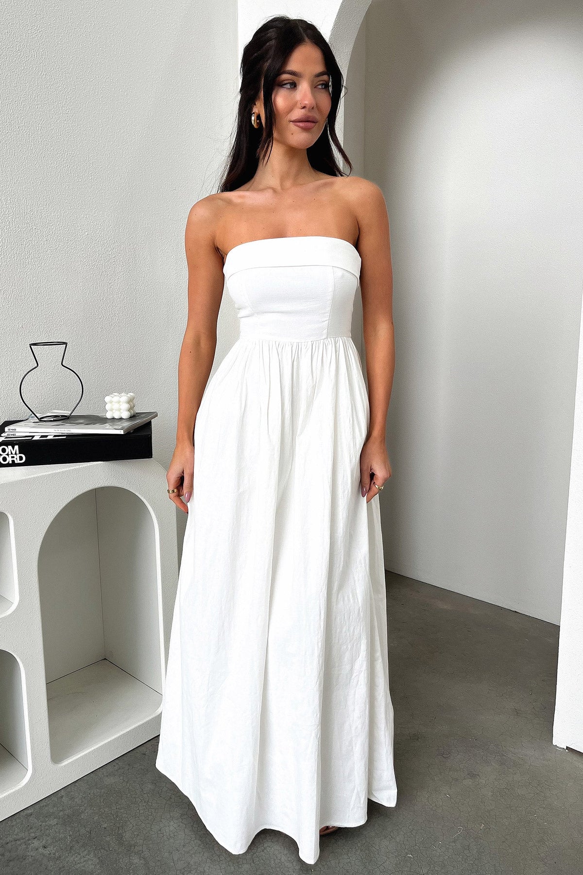 Cornell Maxi Dress - Blanco
