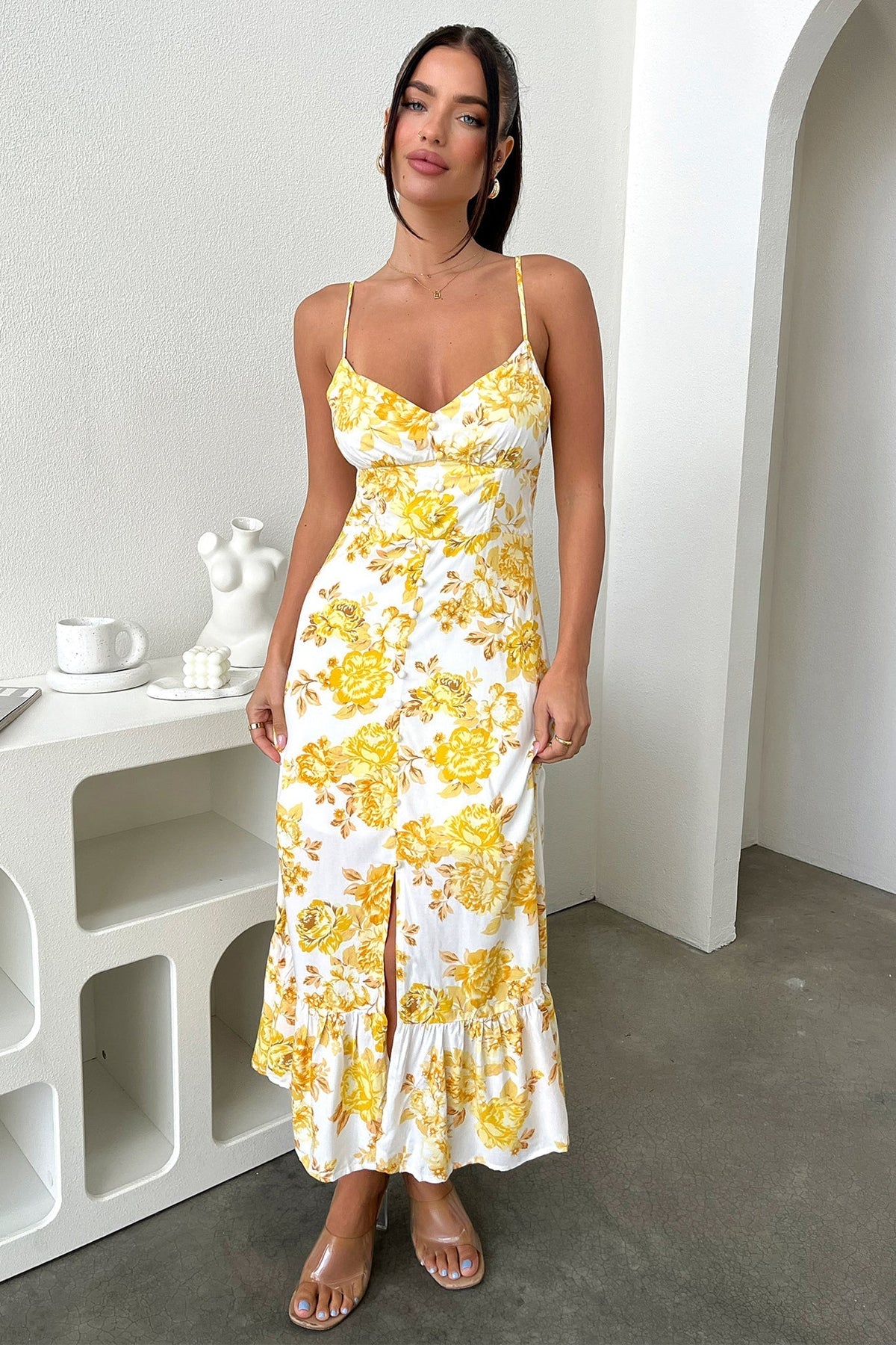 Dilara Maxi Dress - Floral Amarillo