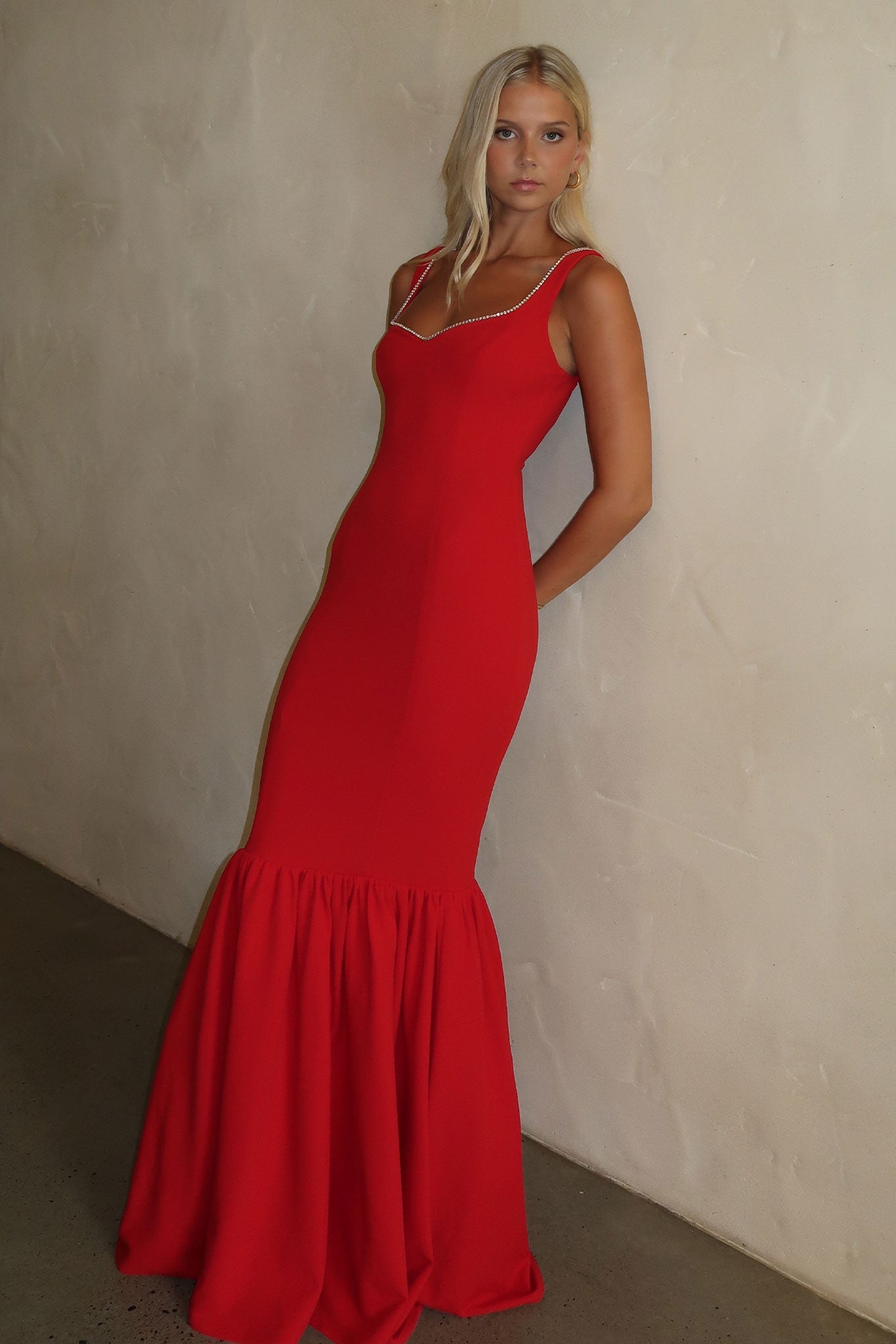 Emberly Maxi Dress - Rojo