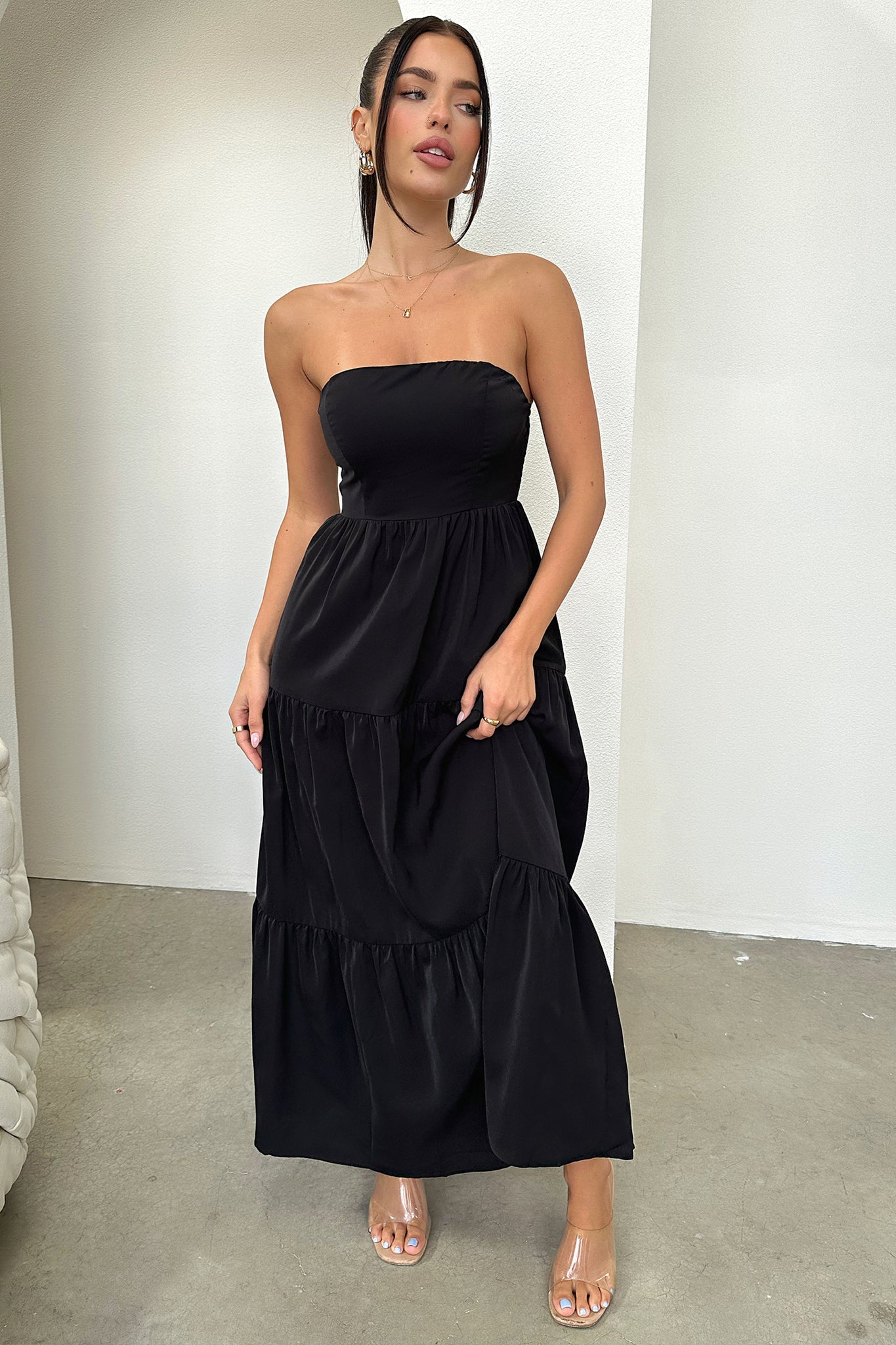 Hailey Maxi Dress - Negro