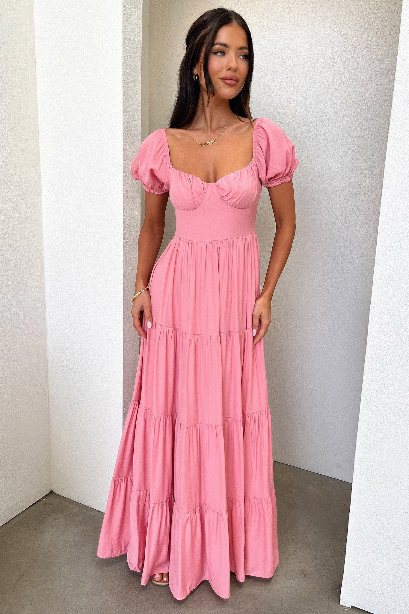 Levona Maxi Dress - Rosa Palo