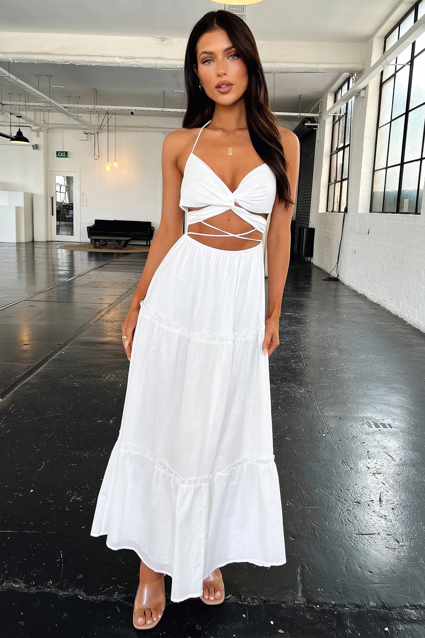 Lucy Maxi Dress - Blanco