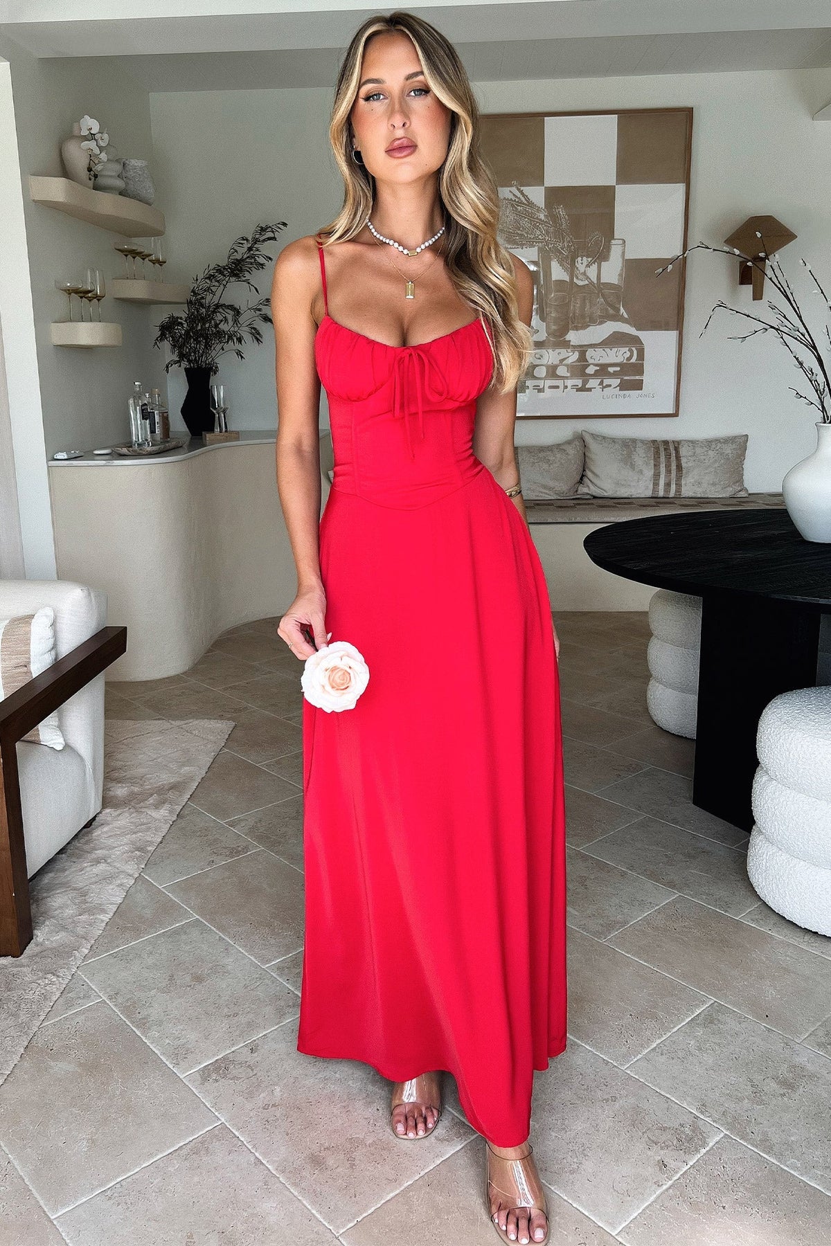 Magdalena Maxi Dress - Rojo