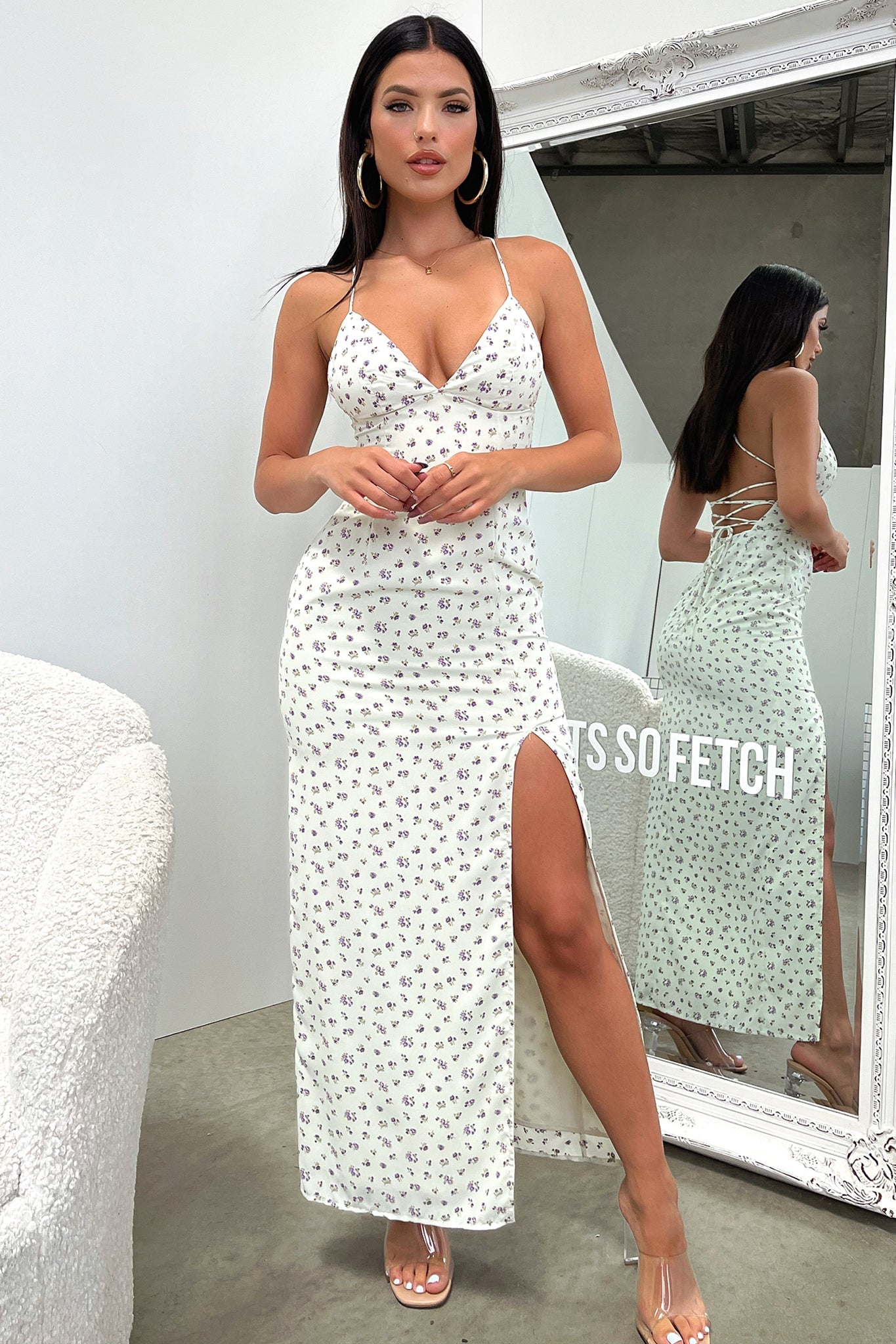 Kels Maxi Dress - Floral Morado