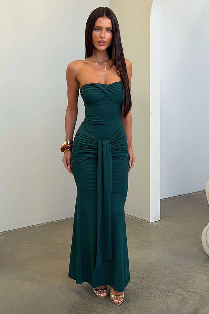 Taryn Strapless Maxi Dress - Esmeralda