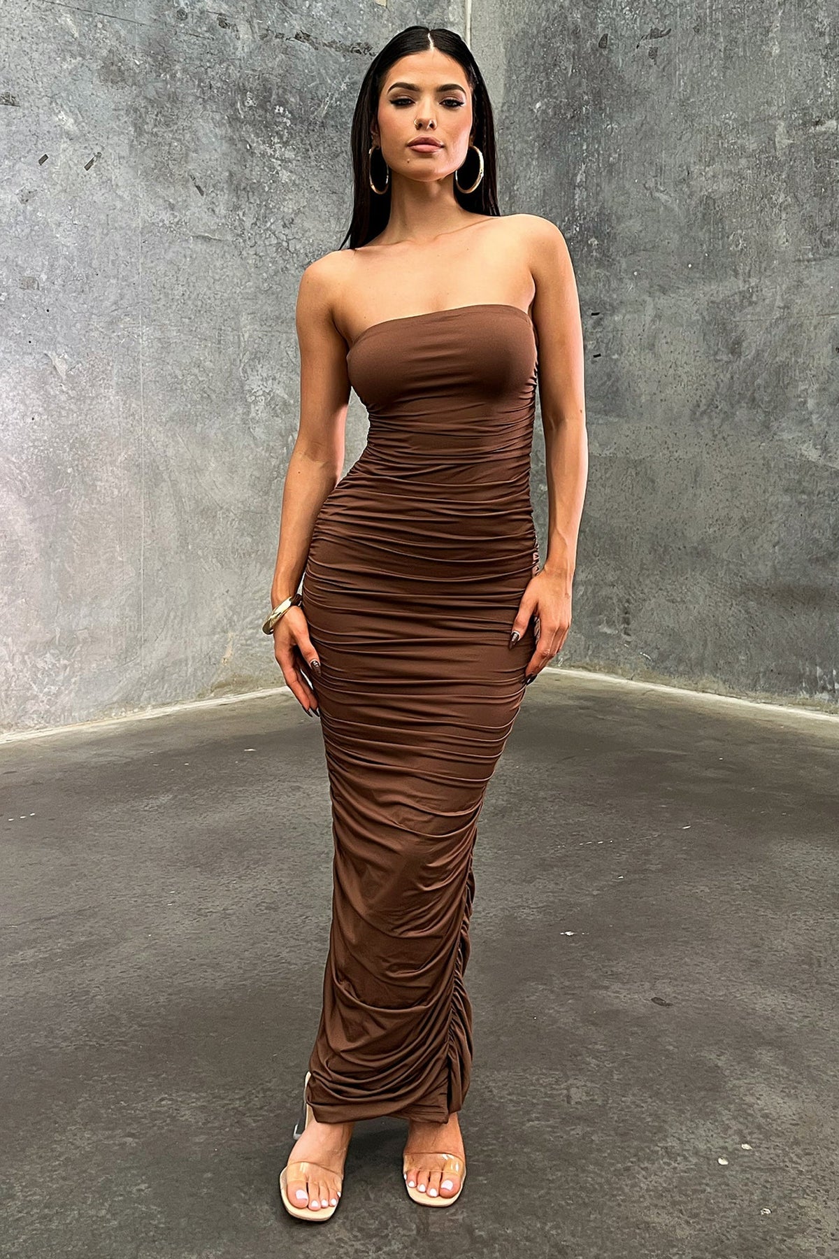 Tonic Maxi Dress - Marrón