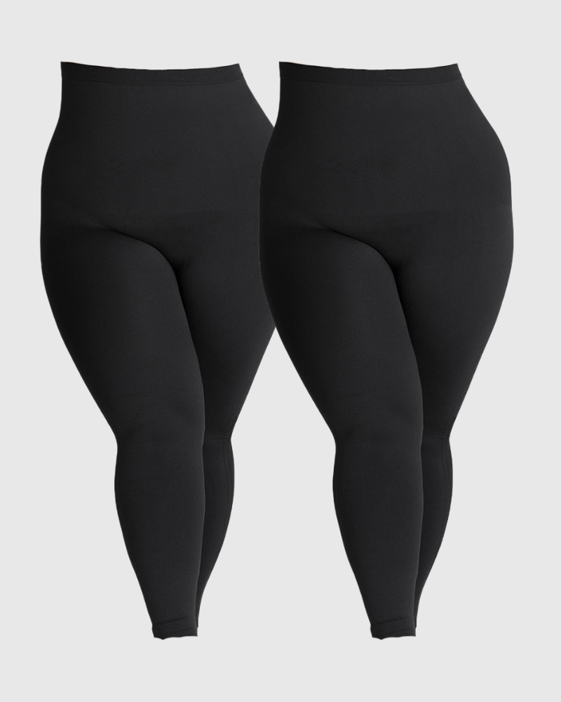 Legging Sculptant Gainant Ventre Plat (Lot de 2)