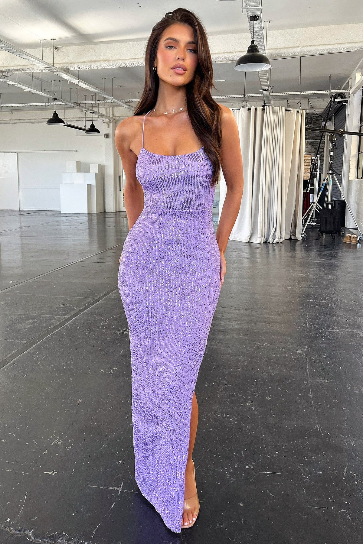 Alina Maxi Dress - Lila