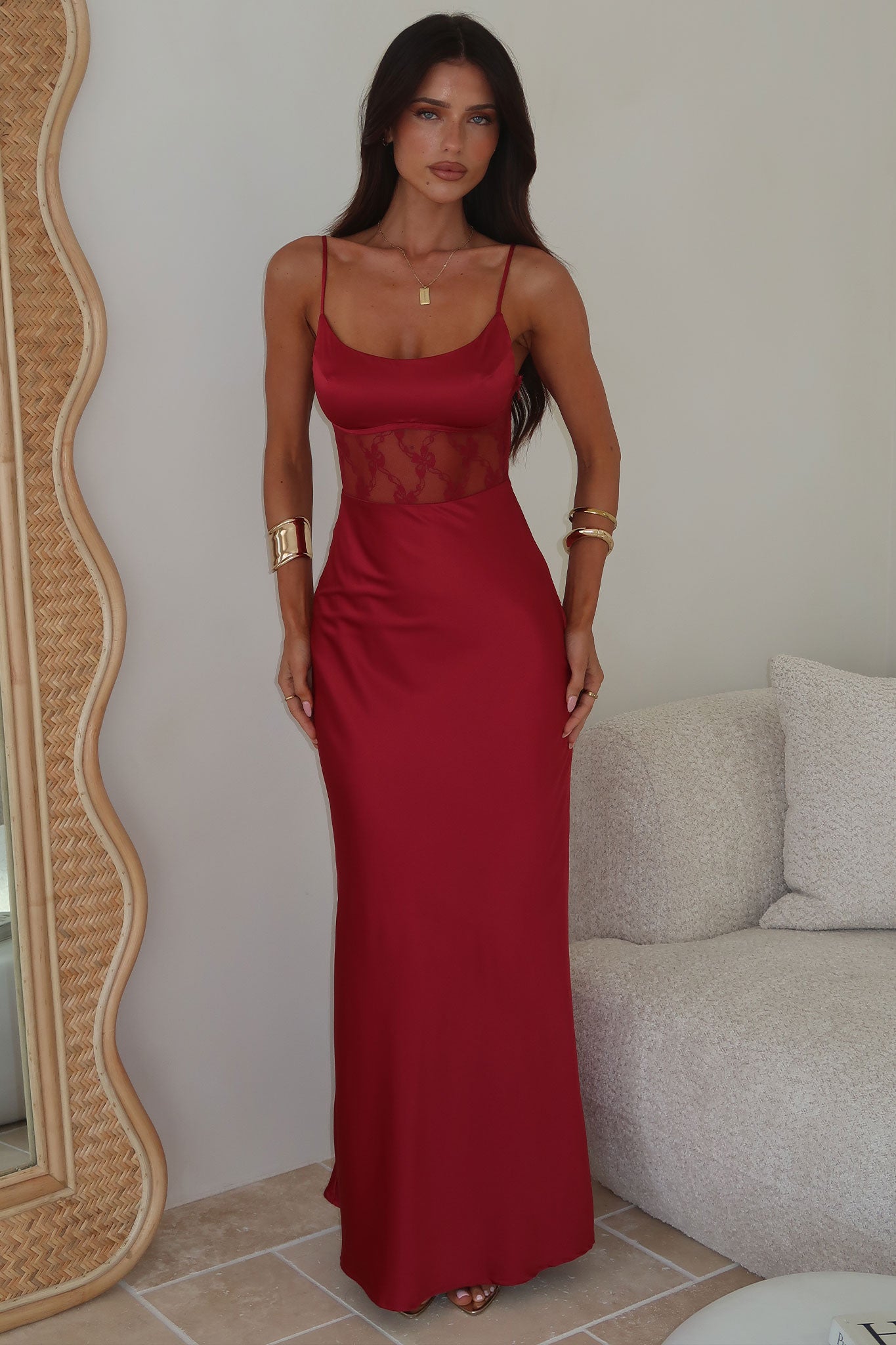 Azaria Maxi Dress - Rojo