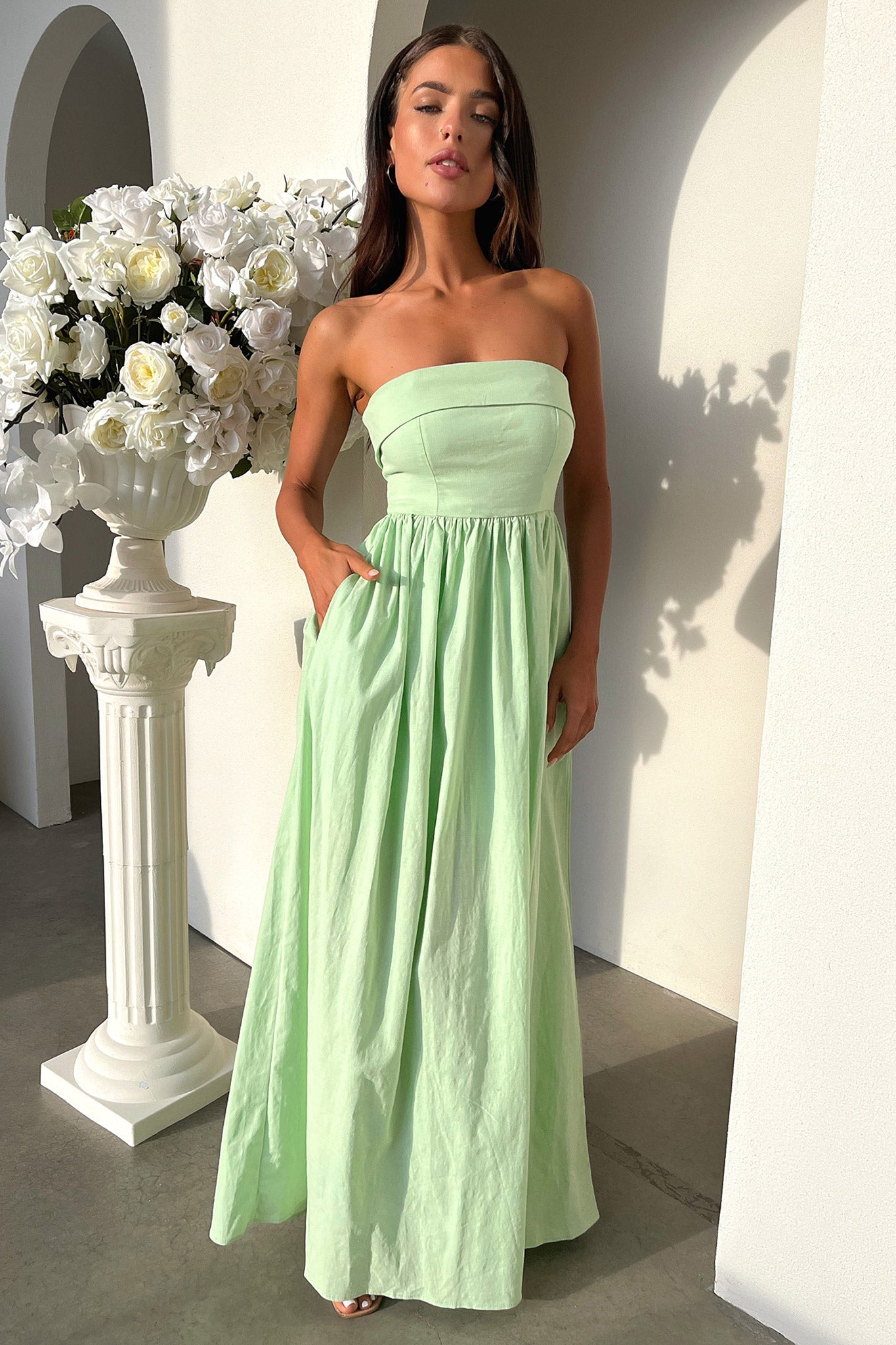 Cornell Maxi Dress - Verde Salvia
