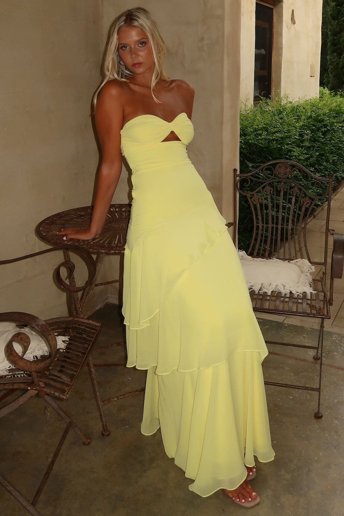 Gretta Strapless Maxi Dress - Amarillo