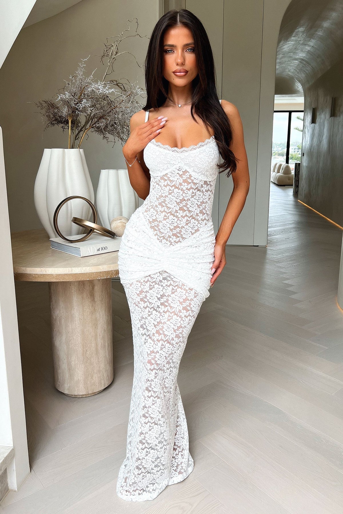 Kayden Maxi Dress - Blanco