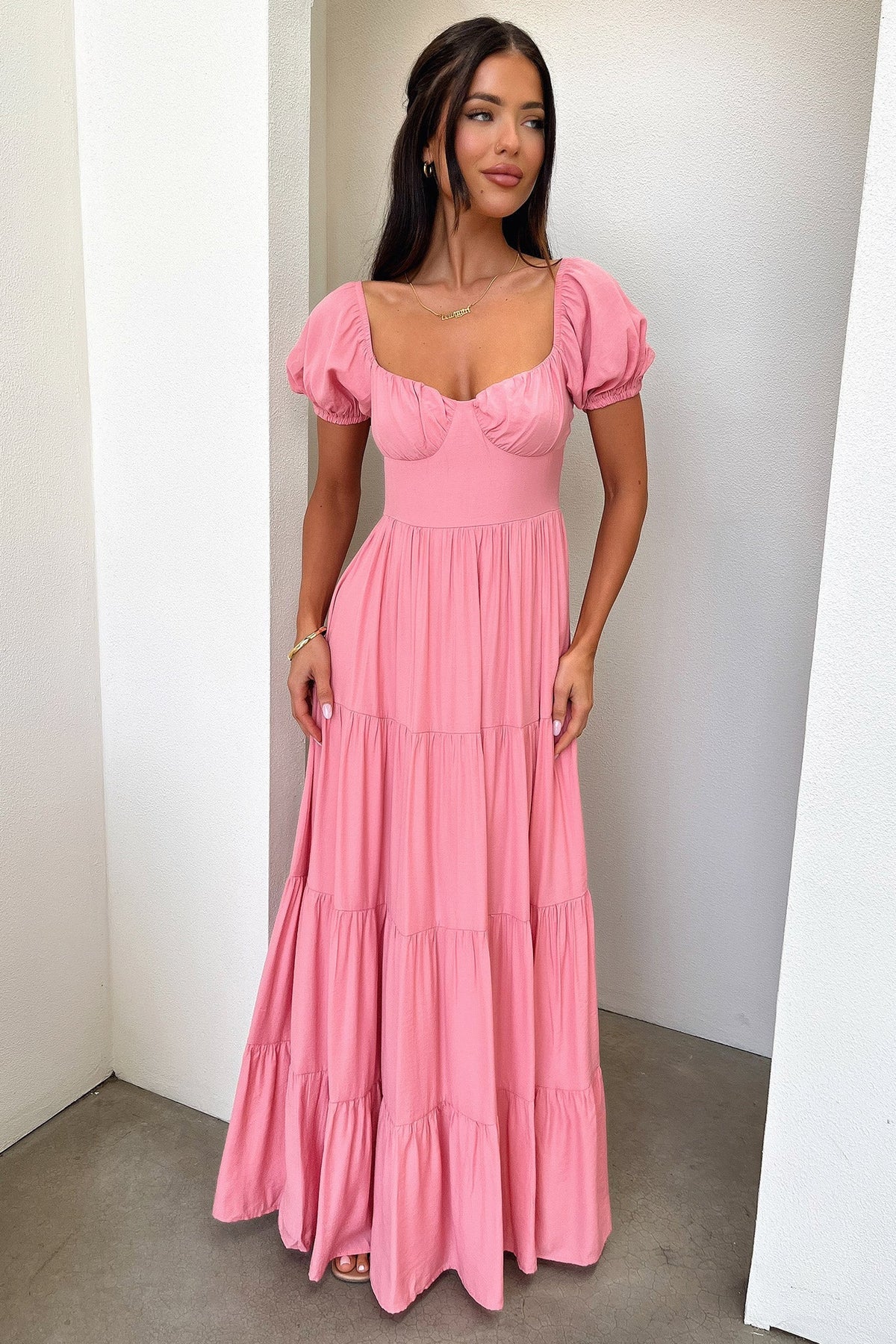 Levona Maxi Dress - Rosa Palo