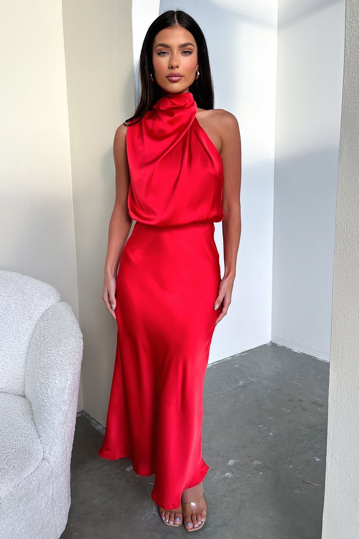 Santorini Maxi Dress - Rojo