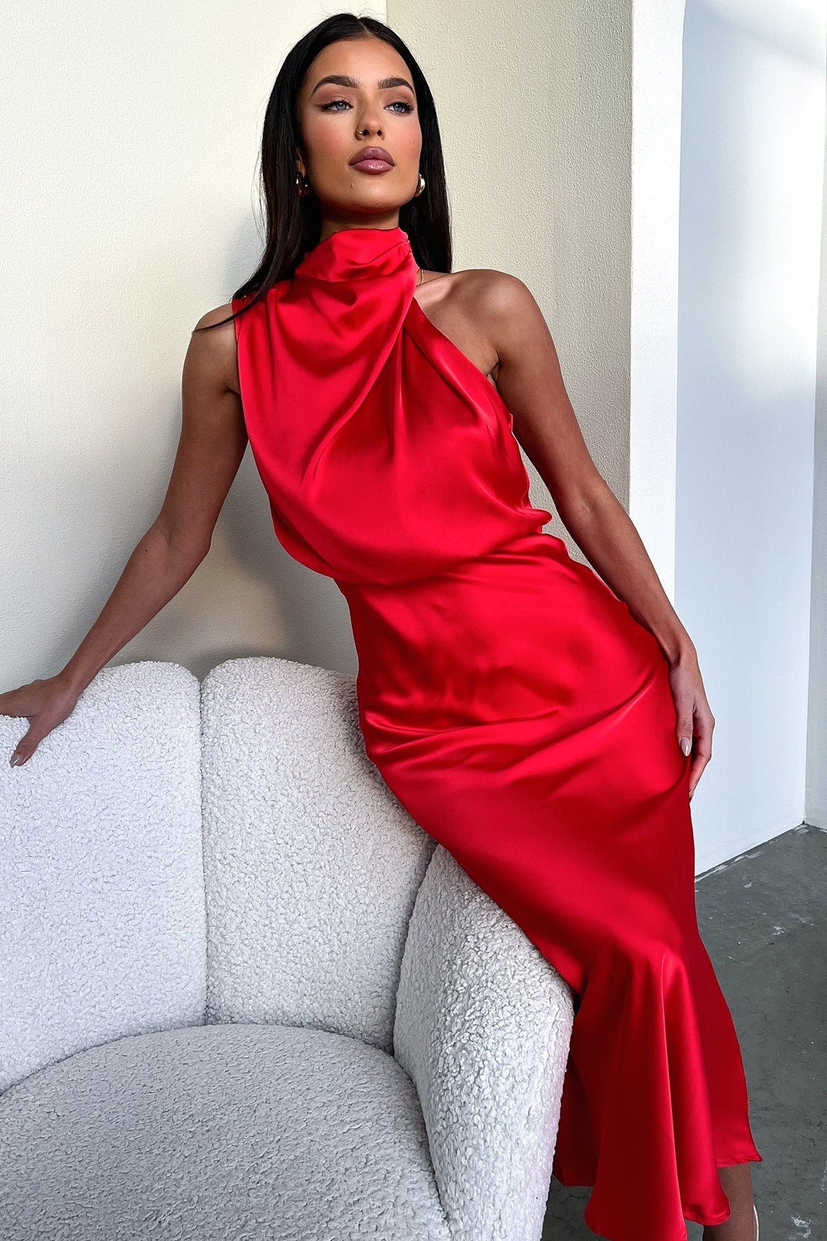 Santorini Maxi Dress - Rojo